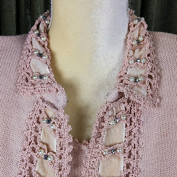 Andrea Jovine Blush Cardigan & Sweater Set - Picture 2 of 10
